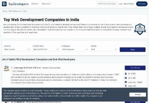 Top Web & Software Development Companies | Hire Web & Software Developers in India - Are you looking for the best web & software development companies in India for your companys website development project? India is considered as the front-runner in software & web development services due to the availability of limitless talent pool. However,  due to the fierce competition,  it is not easy to identify the best web developers. Get the list of top website development companies,  here! TopDevelopers has created a list of software development companies in India.
