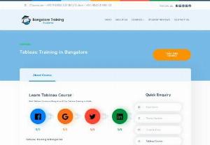 tableau training in bangalore - Tableau Training in Bangalore with 100% placement. We are the Best Tableau Training Institute in Bangalore. Our Tableau courses are taught by working professionals who are experts in.