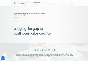 Exelevation - We are a consulting and technology firm that helps companies organize, prioritize, and execute on portfolios of their most promising initiatives and projects.