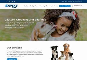 Kennel Management Software - K9Sky software is built for pet resorts and daycare centers, pet sitters, grooming shops, dog walkers, and mobile groomers.K9Sky\'s pet care management software will allow you to perform many routine tasks quickly and easily, making for better use of your valuable time. Its straightforward options make it simple to use and you will be up and running in no time.