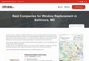 window replacement baltimore - Looking for a glass repair contractor to hire? Here is the list of best glass repair & window replacement services in Baltimore MD. These businesses are selected and sorted on the basis of professional behavior, time savvy attitude, prompt action channel, proactive business approach, and maximum customer satisfaction.