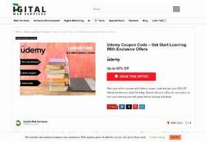 Get Started Your Online Learning On Mobile App Development From Udemy Platform - We all know Udemy is the best platform for learning anythings online with the best and highly skilled expert. Here you can find your best online courses to learning about mobile app development and get good savings as well with create your account for the first time at Udemy.