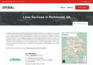 Local Limo Service in Richmond, VA - Finding the best local limo service in Richmond,  VA is not a dream anymore.