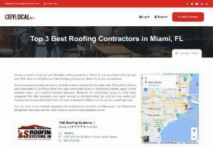 roof repair miami - Looking for roof repair companies in Miami FL but all in vain? Well, here is the list of top 3 emergency roof repair & replacement contractors in Miami FL for you.