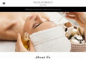 House Of Beauty - With over 20 years experience, we bring the finest products and state of the art
techniques to you at the comfort of your own home. From our Precious Time to our
Maximum Indulgence facials, we not only pamper you, but also leave you renewed and
glowing. All facials include our signature glow enzyme peel known for its age-defying
and youthful results.