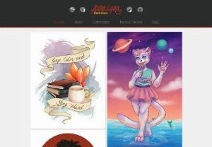 Ashe Lynn Illustrations - Ashe Lynn is an east coast artist specializing in digital, marker and watercolour character illustrations. They are a Freelance Illustrator and Designer for hire as well as taking personal art commissions.