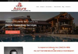 Assure Property Solutions INC | Certified Home Inspectors - Assure Property Solutions Inc. is a locally owned and operated company. Assure is NOT a franchise. Before building this company, the owner of Assure went out and asked the people in the market what they liked and disliked when selling, purchasing, or maintain their property(s). Assure compiled a list of the top 10 (+) concerns and related services customers were looking for, became more educated and certified up, and Assure was developed.