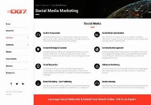Social Media Marketing Companies in Mumbai - DG7 Solution - DG7 is an end-to-end digital marketing company providing bespoke digital solutions for branding and sales acceleration. Grow your website traffic, online leads, and sales with our B2B Social Media Marketing Service. We offered the best social media marketing service. Visit the website for more information
