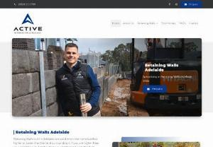 Active Retaining Walls Adelaide - Adelaides leading fencing and retaining wall company. We strive to deliver an excellent service to our customers.