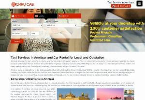 Taxi Service in Amritsar for Local and Outstation Trip - At Chiku Cab,  we offer the best taxi service in Amritsar at affordable prices for local sightseeing and outdoor travel. If you want to hire a cab service in Amritsar for a full day trip,  then our car rental services in Amritsar are available for you.