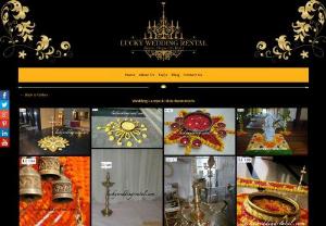 Lamps & Idols Decorations Of Brass, Bangalore, wedding rental companies - Brass Lamps & Idols Decoration is an integral part of any Indian wedding. Get Wedding rental item, event equipment on rent at lucky wedding rentals.