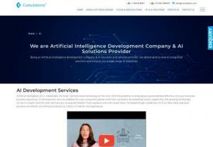 Artificial Intelligence Development Company | AI Solutions - We are the best Artificial intelligence development company Offering AI services & AI solutions including NLP, Speech recognition, Tensorflow, and much more.