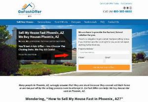 Cash Home Buyers In Phoenix | Go Fast Offer - Call cash home buyers in Phoenix to sell your house quickly and for cash. We promise a stress-free deal - no commission, no fees, no home inspection! Get paid in less than a month!