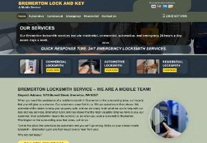 Bremerton Locksmith - Bremerton, WA - 24/7 Emergency Bremerton Locksmith call (360) 637-0195 - Mobile Emergency Locksmith Bremerton service. Auto, residential and commercial Fast, Experience Technician from 1019 Burwell Street, Bremerton, WA 98337.