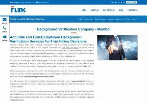 Background Verification Company Mumbai | Employee Background Verification - Flink Solutions among fast-growing background verification companies in Mumbai. We provide efficient employee background verification services and much more.