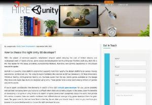 How to choose the right Unity 3D developer? Juego Studio - The Unity 3D developer is essential to create stunning games that reflect creativity and technical expertise. Juego Studios has an expert team of certified Unity programmers, which have worked for diverse clientele comprising Fortune 500 companies, mid-sized companies, start-ups, and entrepreneurs around the world. The question is: How to hire them? Click here.