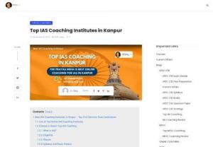 Best IAS coaching Institute in Kanpur - You can Select among the Best IAS coaching Institute in Kanpur for your needs after you have enquired from local students who have taken guidance from such Coaching Institutes in Kanpur.
