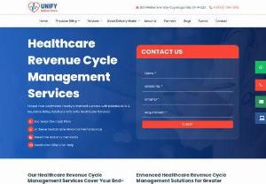 Hospital Revenue Cycle Management Services |  Unify Healthcare Services - Helping healthcare organizations to achieve sustainable financial performance and reduce costs by providing affordable hospital revenue cycle management (RCM) services.