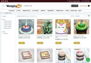 Designer cake online delivery in thrissur | Wimbiscake - We deliver the best designer cakes in thrissur. Order now rich and authentic designer cakes from wimbis cake online. Ontime home delivery guaranteed.