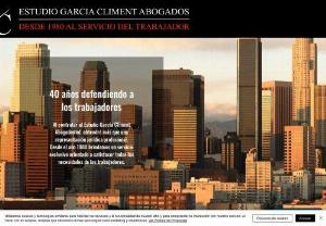 Estudio Garca Climent Abogados - We are a law firm specialized in making claims for work accidents and occupational diseases. Since 1980 we have provided an exclusive service aimed at satisfying all the needs of workers.