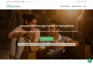 Household Storage Facility in Bangalore | StowNest - StowNest offers reliable household and self storage in Bangalore for all your needs like relocating for work, remodeling, de-cluttering or need storage for festive occasions. Contact now to more about our safe storage space!