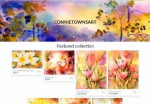 Connietownsart - Connietownsart offers Original Watercolor Paintings and Fine Art Prints of Florals, Landscapes and Seascapes.