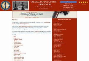 calcriminaldefenselawyers - Free legal consultation. Criminal Defense Attorney serving Los Angeles, San Bernardino, and Riverside counties.