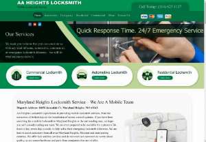AA Heights Locksmith - At AA Heights Locksmith in Maryland Heights, MO, we have been servicing our customer\'s locksmith service needs for many years. As the preferred and most widely used locksmith service in Maryland Heights, we assure you that you will be able to receive the best quality of services in the area. If you are looking for a residential, automotive, emergency or commercial locksmith services in Maryland Heights.