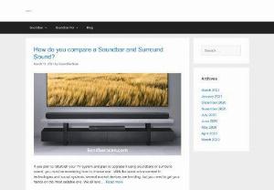 Soundbar Scan - SoundbarScan is a information about soundbar that has covered everything you need to know the quality and various type of soundbar products.