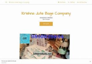 Krishna Jute Bags Co - Here at Krishna Jute Bags Co. we provide mostly all varieties of bags we always ensure customer perfection..!!shopping, jute bags,