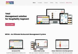 Restaurant management system - Wera - An Ultimate Restaurant Management System provides a complete solution for your restaurant\'s in terms of Restaurant Management System, operations & social marketing needs. Explore Online Ordering, Website development, App development, CRM tool, Table Reservation & more.

Our restaurant management services are intuitive yet affordable and easy-to-use restaurant management system offer 360-degree solutions to restaurants, pubs & lounges, bakeries or ice-cream parlours looking to increase.