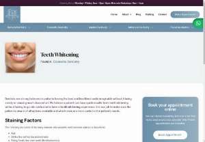 Teeth Whitening in Surrey - Teeth whitening is one of the effective treatments in Weybridge dental practice, which is one of the largest growing cosmetic procedures in Weybridge Surry and one of the safest and most effective cosmetic dentistry procedures that can restore your smile to its youthful appearance.