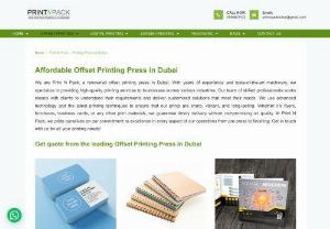 Best Printing and packaging company in Dubai - Offset Printing press in dubai for business cards, flyers, leaflets, brochures, catalogs, calendars, invoices, etc