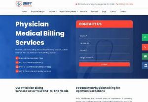 Outsource Physician Billing Experts - Unify Healthcare one of the best physician medical billing companies offers the most affordable billing service solutions to streamline healthcare organisations billing system.