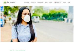Anti Pollution Mask : Buy N95 Mask 😷 (Motorized) | Prana Air 2nd Gen - Buy anti pollution mask from Prana Air 2nd Gen N95 mask (motorized) online 😷 which has 5 layers HEPA+ carbon filter with fan system & replaceable filter.