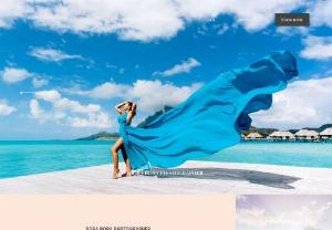Bora Bora Photoshoot with Glamorous Dresses | Bora Bora Dress - Avail our Mesmerizing photoshoot with our wide range of maxi flying dresses by an awarded Bora Bora Photographer. Try our Bora Bora dresses now!