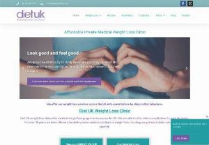 Diet UK Clinics - Diet UK Weight Loss Clinics offer affordable weight loss solutions, tailored to your individual needs. We help you acheive and maintain weight loss through weight loss programmes and weight loss tablets.
