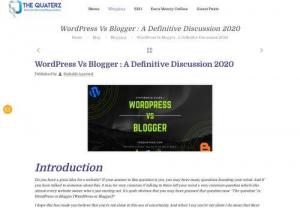 wordpress vs blogger - when we start our Blogging career, we got confused whether to choose Wordpress or Blogger. here is the article representing Wordpress vs Blogger discussion