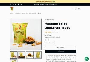 FruitTreat India-  Buy tasty & Healthy Vacuum Fried Jackfruit Chips Online - \