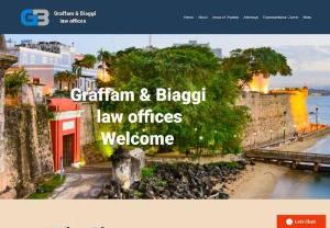 Graffam & Biaggi law offices - Graffam & Biaggi is a firm providing legal counseling and services for over 20 years to claimants and defendants throughout Puerto Rico, recognized as Best Lawyers in the fields of product liability, medical malpractice and personal injury.  Initial consultation/orientation is free.