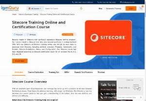 Sitecore Training - Sitecore training program designed by the most trusted educational website, IgmGuru, helps developers taste success just in a breeze. This Sitecore online training course has been specially molded to bring out expressive developers to create influential Digital marketing system and fully customized CMS. They shall have strong control over their website, ranging from blog posts, advanced personalization, e-commerce to social integrations, and much more. With our support, your journey will surely