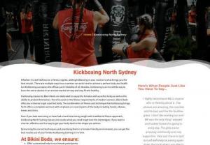Kickboxing North Sydney | Bikini Bods - At Bikini Bods, we assure you of good results with kickboxing North Sydney. We offer works towards overall body improvements with kickboxing and training.