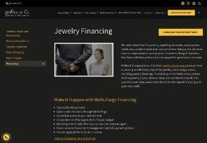 Jewelry Financing - At Alex and Company,  we understand that everyone should have the chance to own the ring of their dreams,  which is why we're satisfied to give customized jewelry financing schedule for your chosen piece of jewelry. Also,  we are the best to work as a trusted jeweler in Newton,  MA. There are many gains to having the article financed with us.