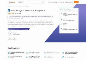 Data Analystics course in Bangalore - Enroll for Data Analytics course in Bangalore to become a Data analyst and master skills of Business Analysis, Tableau, SAS, SQL with our Data Analytics certification training online.