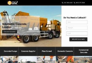 volumetric concrete - Get the highest quality volumetric concrete London as much as required, we will help you determine each the exact amount of concrete you want for your project.