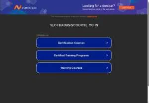 Screenshot of SEO Training and Courses in Gurgaon