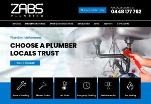 Zabs Plumbing - With a dedicated team of plumbers we are proud to be Melbourne\'s affordable and first choice plumber service company. Whether you require appliance installation or in need of a gas fitter or can suspect gas leaks around the house, we\'ve got you covered.