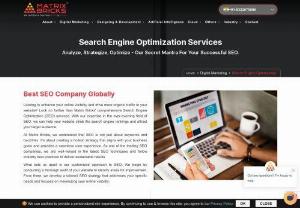 #1 SEO Company in Mumbai - #1 SEO Services in Mumbai - Matrix Bricks Infotech can amplify your online marketing needs & help you reach your business objectives. As the best seo company in Mumbai our seo strategy will drive traffic to your website and turn visitors into potential leads/conversions. We offer the specilised SEO Services in Mumbai to help different type of brands.