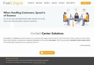 Contact Center Solution | Cloud Call Center Software - FiveSdigital - Best Contact center software that allows customer service teams within a multichannel context and provide more individual, effective support services. Best Cloud Call Center Software service provide by FiveSdigital.