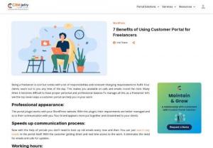 7 Benefits of Using Customer Portal for Freelancers - Get better understanding on how customer portals help freelancers to work effectively and serve their customers better. Read more about the top seven features on having a customer portal.